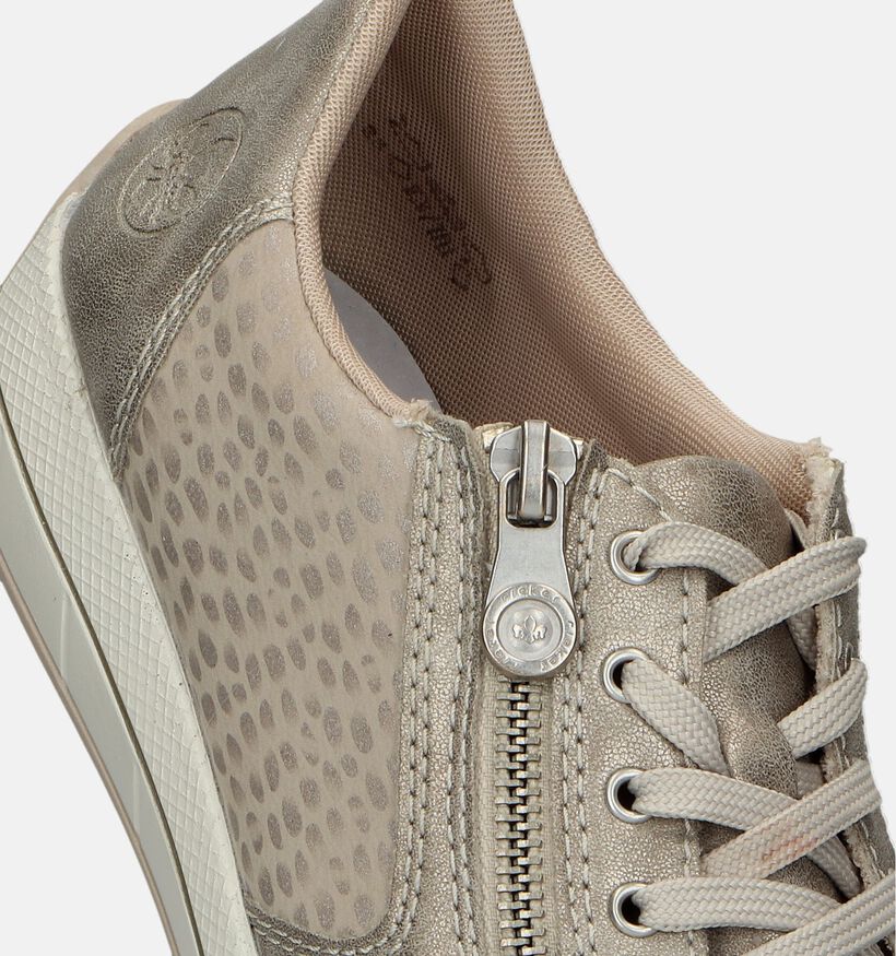 Rieker Beige Sneakers voor steunzolen voor dames (335505) - geschikt voor steunzolen