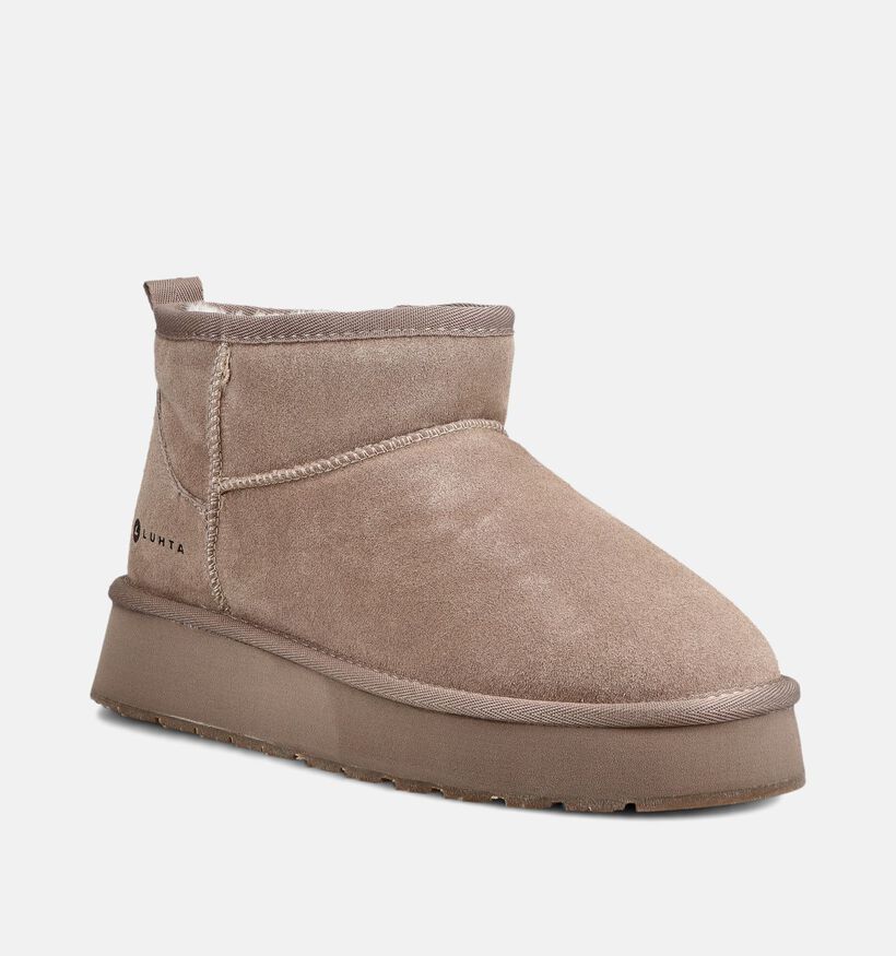 Luhta Lupaava MS Bottines d'hiver en Beige pour femmes (378592) - pour semelles orthop&eacute;diques