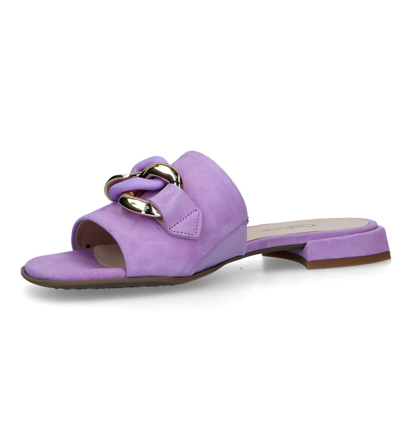 Comfort Nu-pieds plates en Violet pour femmes (323422)