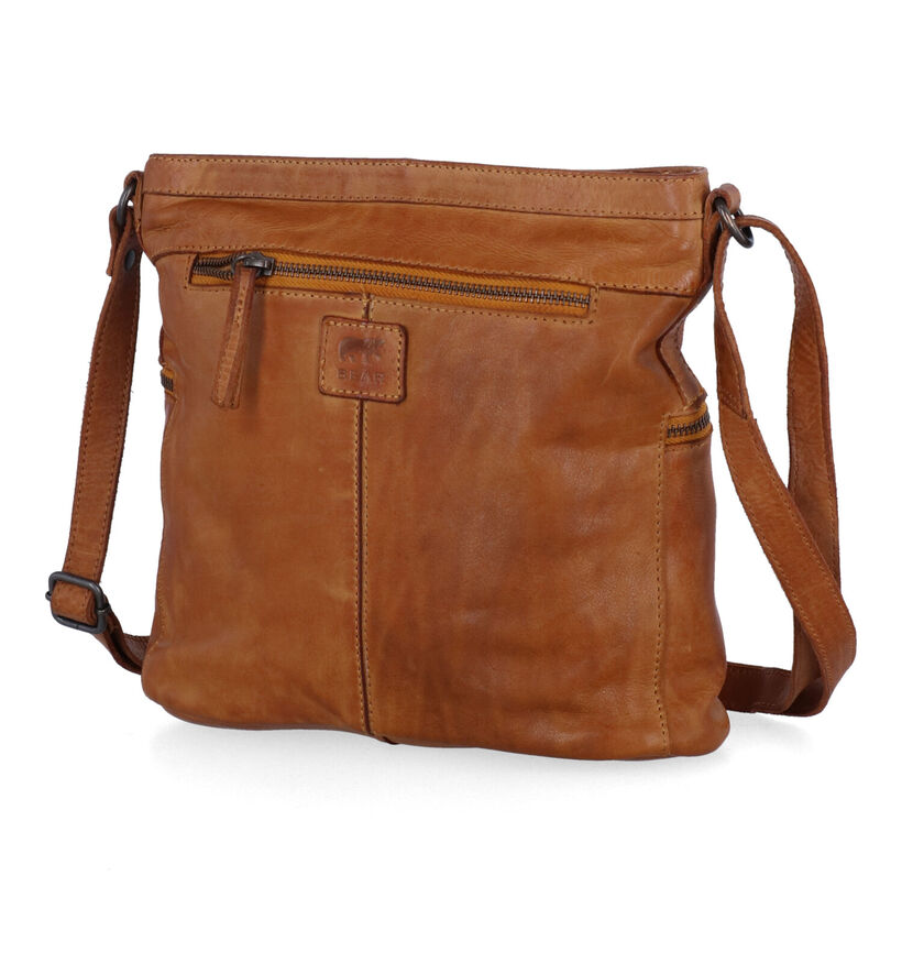 Bear Design Sac porté croisé en Cognac pour femmes (329778)