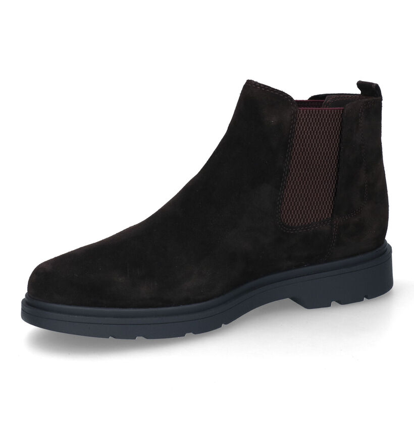 Geox Spherica Bruine Chelseaboots voor heren (313680) - geschikt voor steunzolen