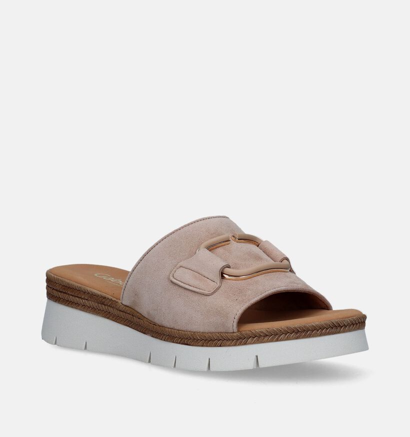 Comfort Nu-pieds compensées en Beige pour femmes (342759)