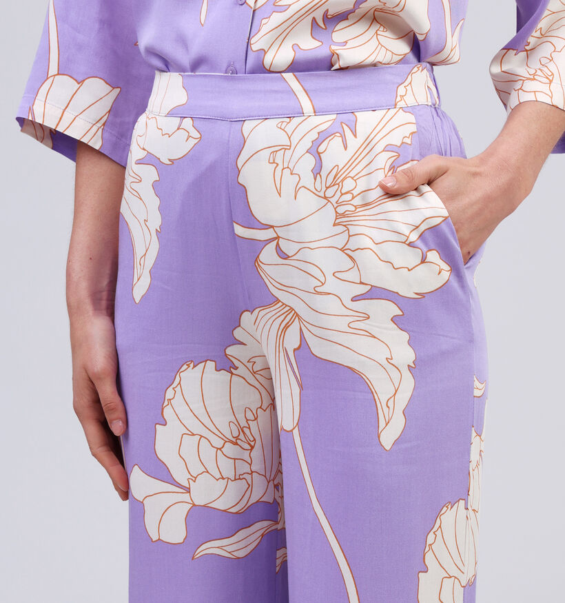 Vila Florenza Lila Geklede broek voor dames (353019)