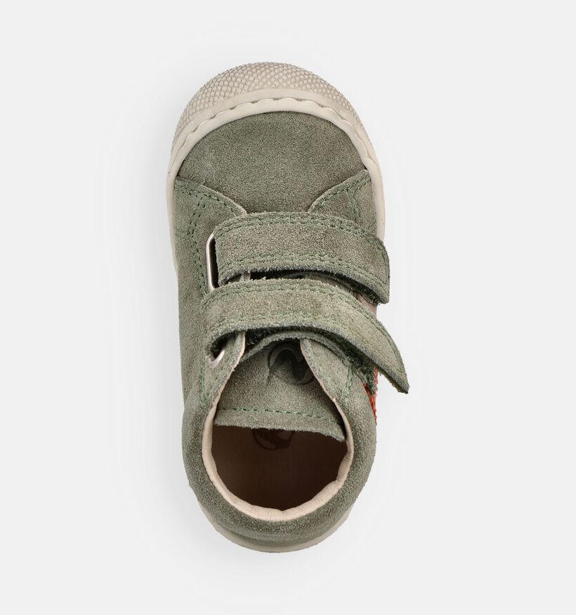 Naturino Macks 3 VL Suede Kaki Babyschoenen voor meisjes, jongens (371626) - geschikt voor steunzolen