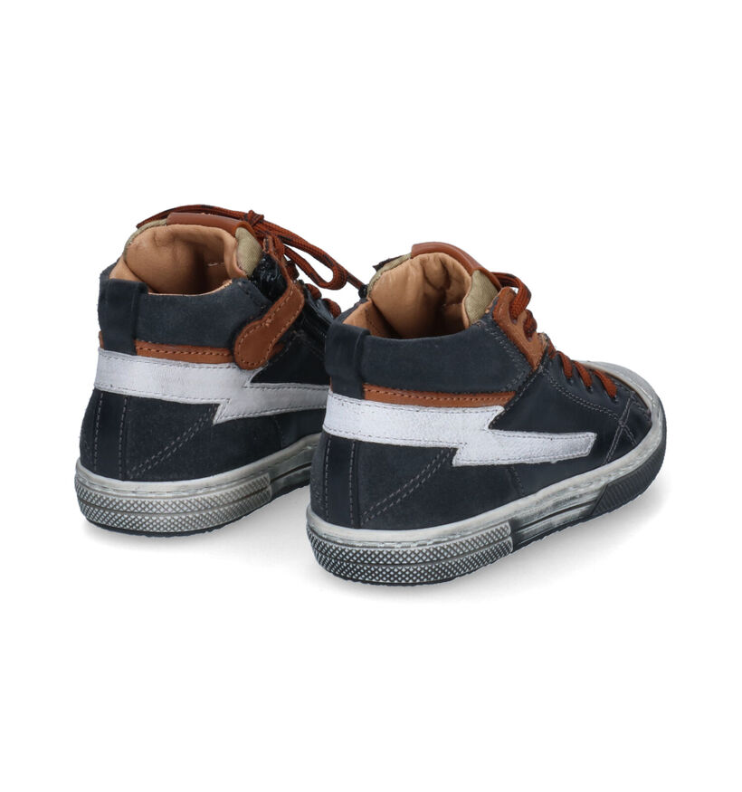 Stones and Bones Colto Bottines en Noir en cuir (313879)