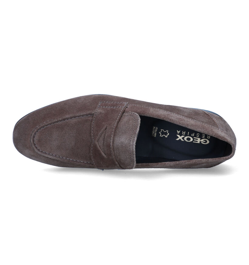 Geox Sapienza Bruine Instapper in daim (326744)