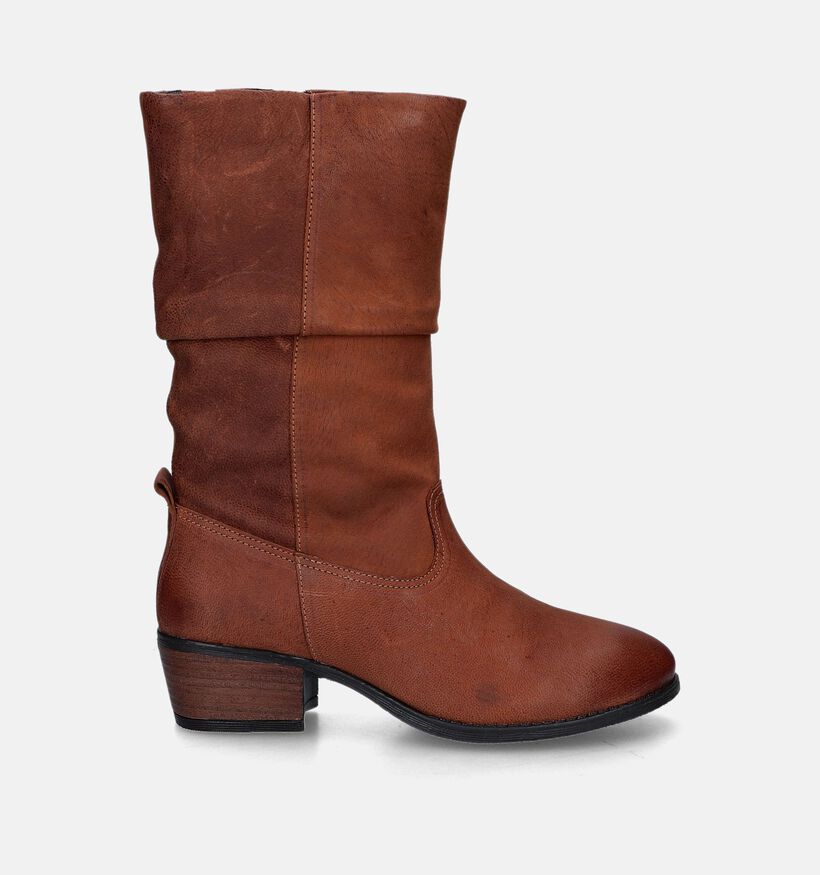 5PM Bottes courtes en Cognac pour femmes (349018)
