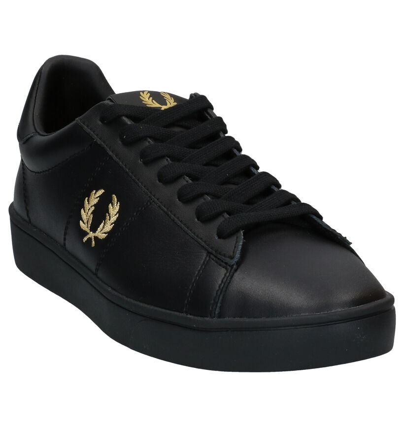 Fred Perry Zwarte Veterschoenen in leer (279085)