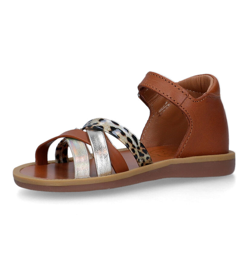 Pom d'Api Poppy Erg Sandales en Cognac pour filles (322885)