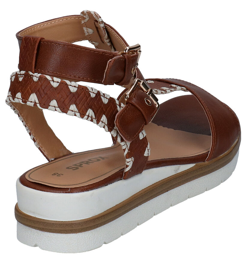 Sprox Cognac Sandalen voor dames (292584)