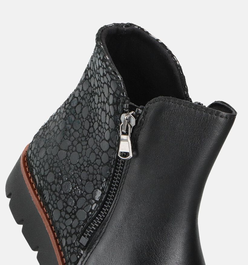 Solemade Zoe Bottines plates en Noir pour femmes (380022) - pour semelles orthop&eacute;diques
