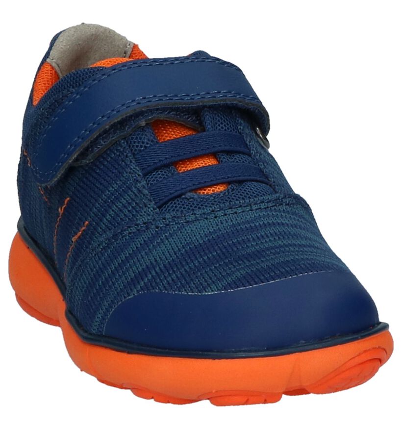 Donkerblauwe Lage Sportieve Sneakers Geox in stof (210535)