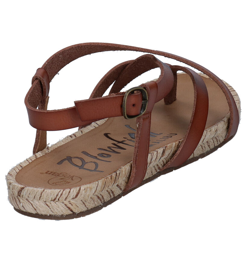 Blowfish Malibu Granola Rope Vegan Sandales en Cognac en simili cuir (289527)