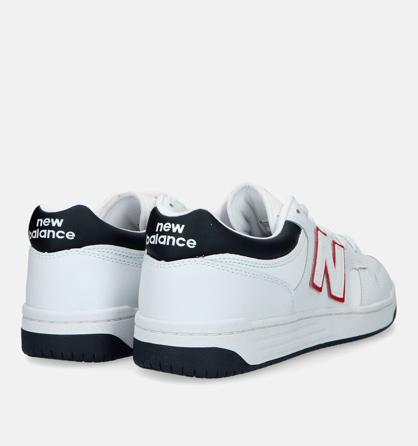 New Balance BB 480 Baskets en Blanc pour hommes (327257) - pour semelles orthopédiques