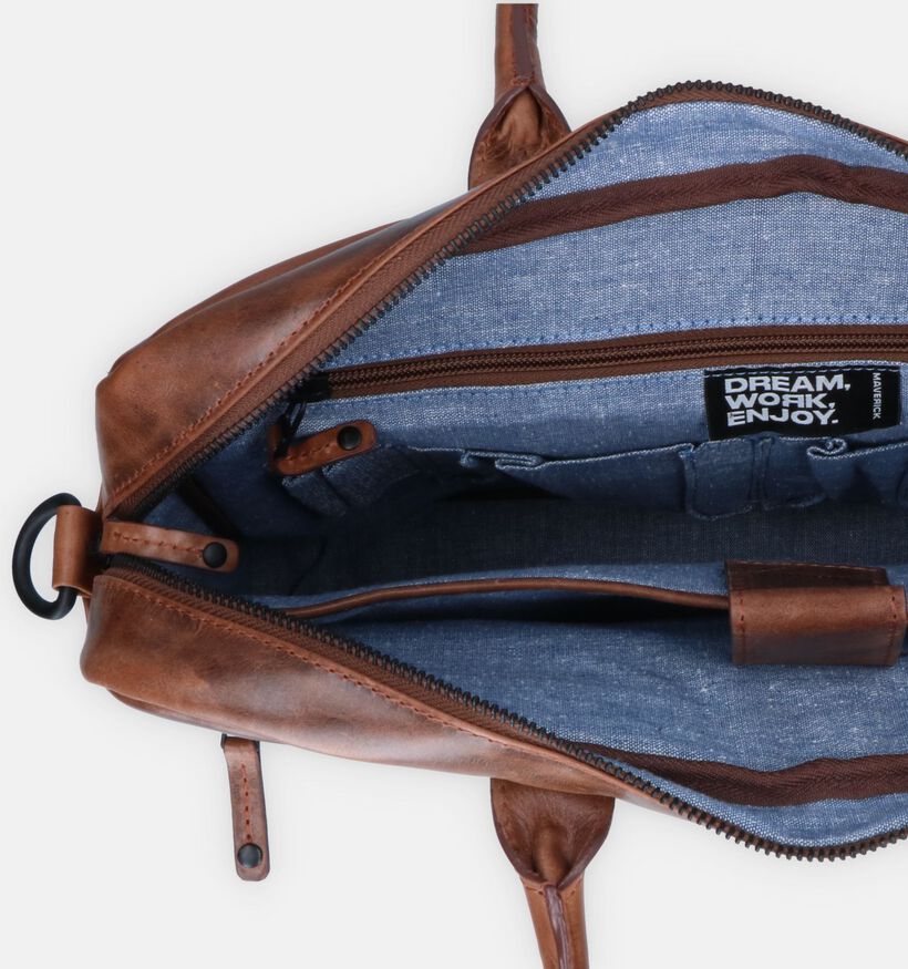 Maverick Sac d'ordinateur portable en Marron pour hommes (358819)