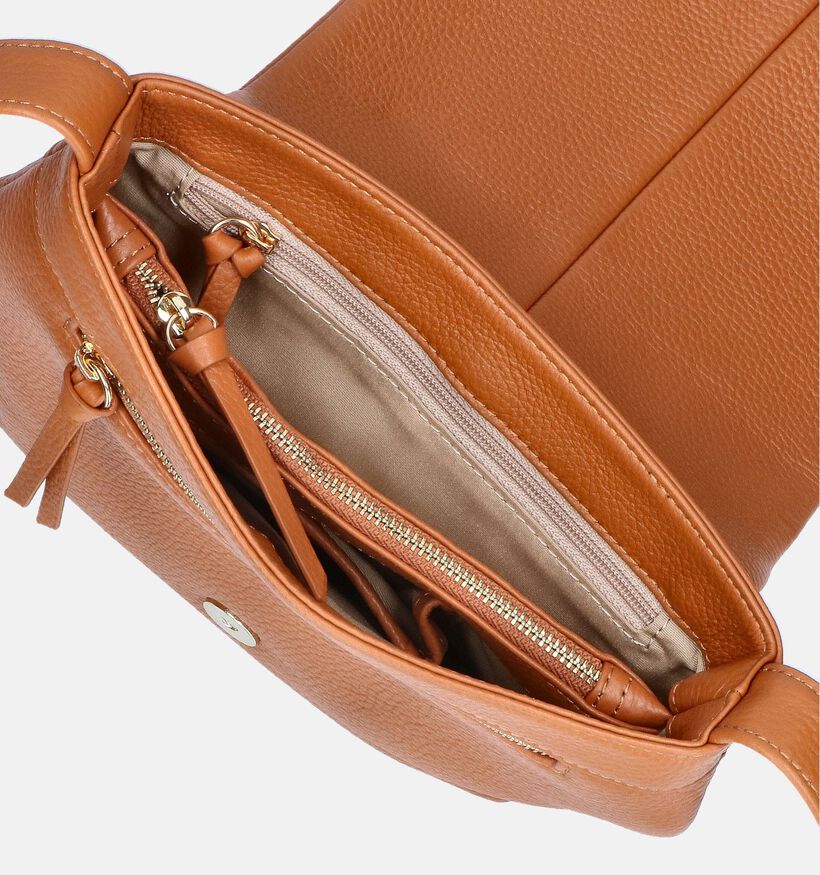 Crinkles Sac porté croisé en Cognac pour femmes (349846)