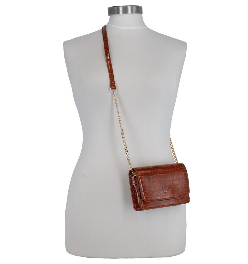 Inyati Lottie Vegan Cognac Crossbody Tas in kunstleer (291137)