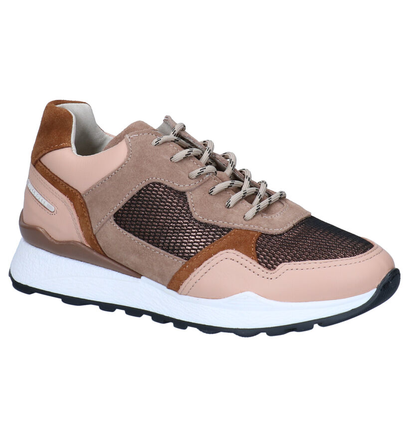 Bullboxer Taupe Sneakers in daim (298792)