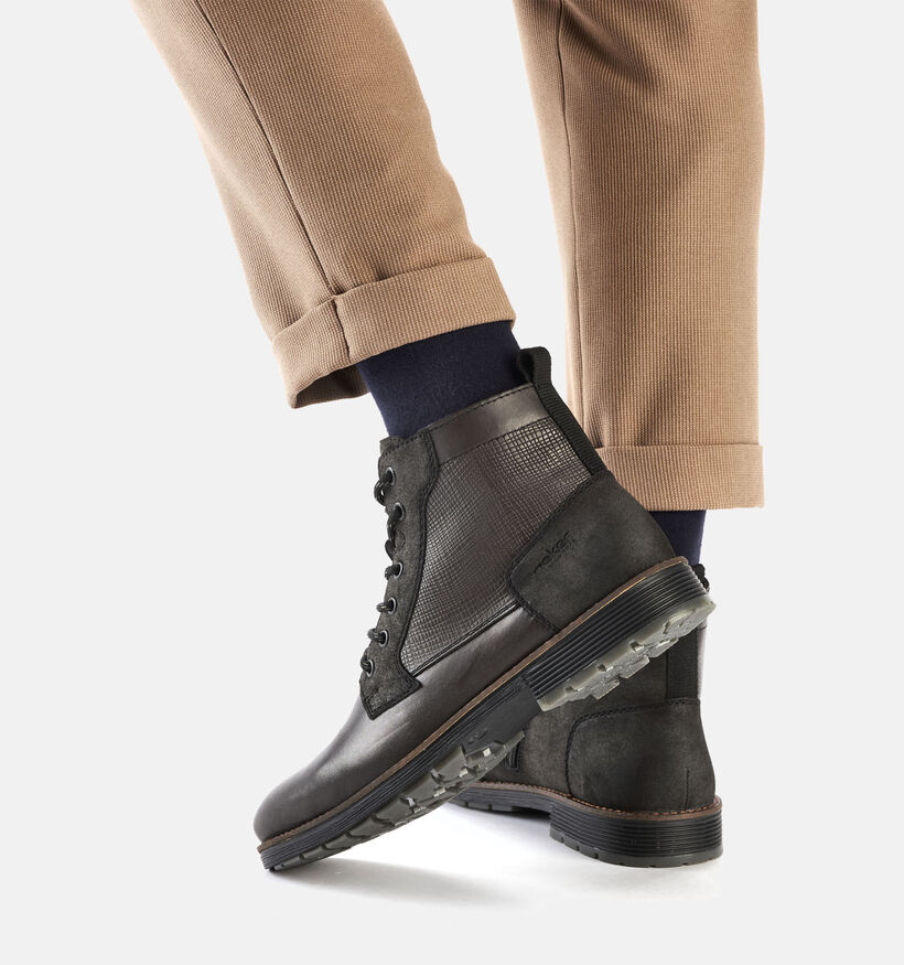 Rieker Boots à lacets en Gris pour hommes (347449)