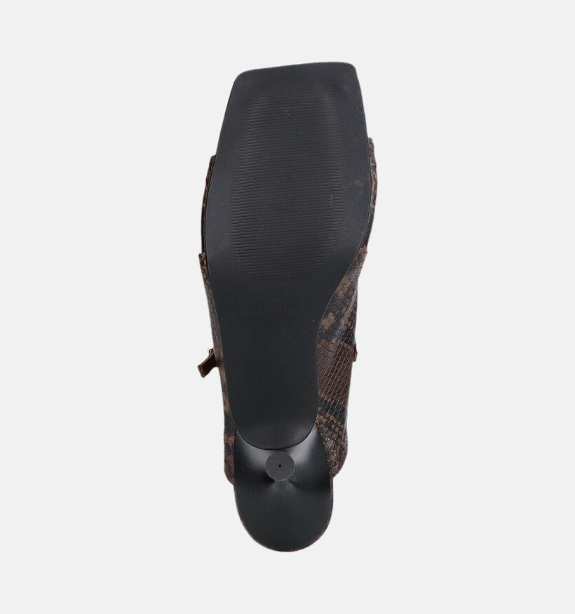 March23 Raven Groene/Bruine Slippers met Hak voor dames (381038)