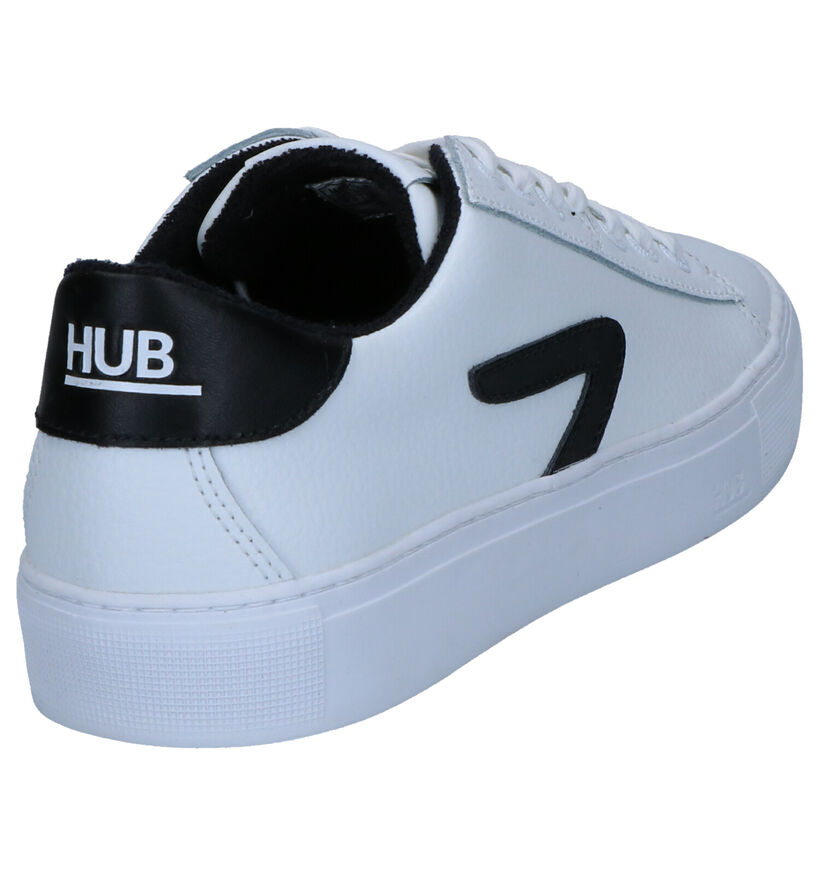Hub HOOK-Z Witte Sneakers in leer (267846)