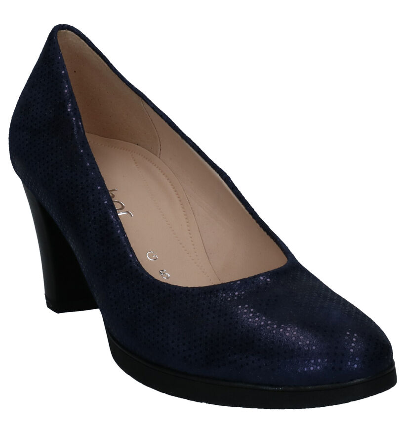 Gabor Escarpins en Bleu en nubuck (271663)