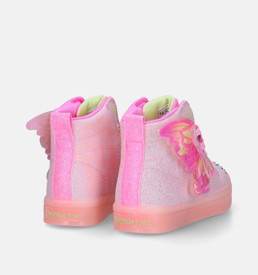 Skechers Twi-Lites 2.0 Twinkle Wishes Music Baskets en Rose pour filles (334318)