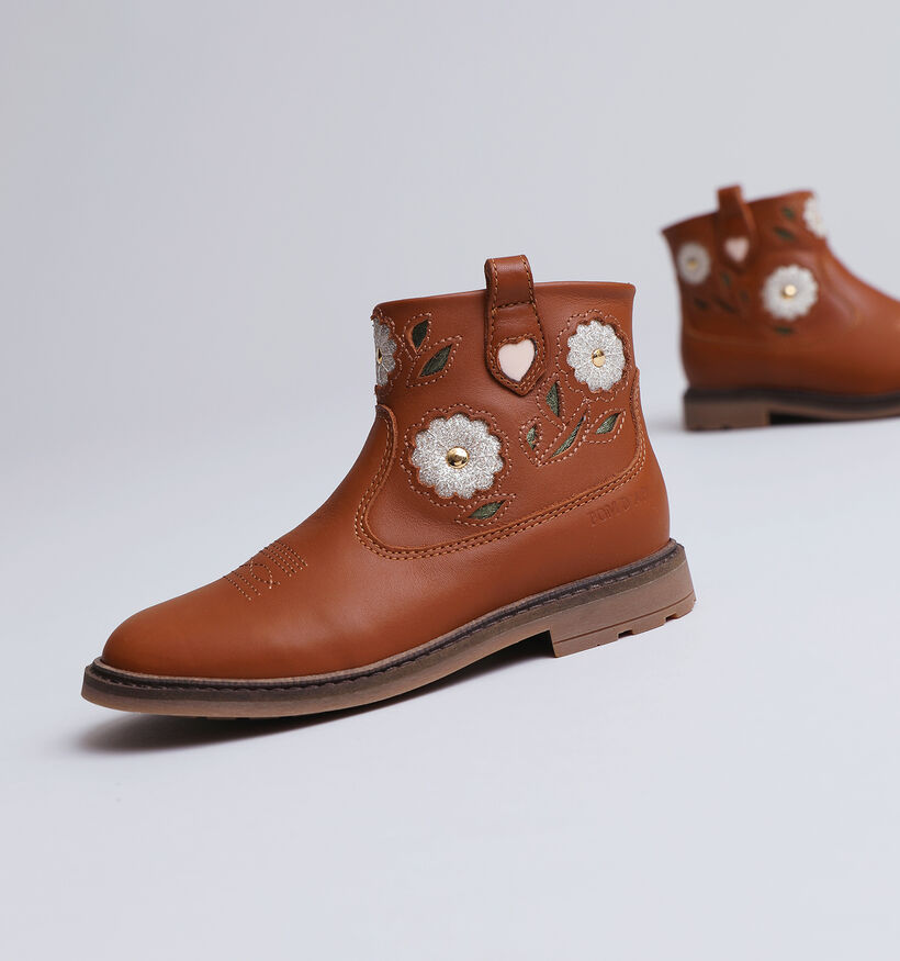 Pom d'Api Sister Boots Wendy Cognac Laarsjes voor meisjes (346694)