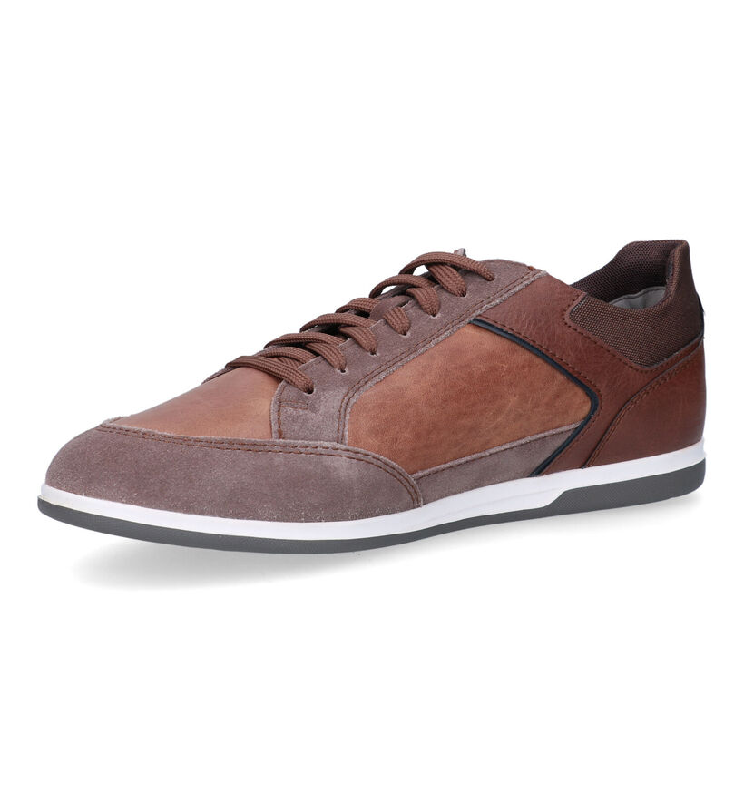 Geox Renan Blauwe Veterschoenen voor heren (320084) - geschikt voor steunzolen