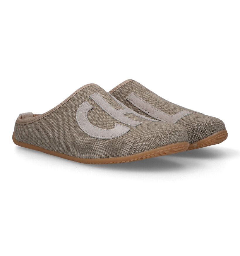 Living Kitzbühel Beige Pantoffels voor dames (325782) - geschikt voor steunzolen