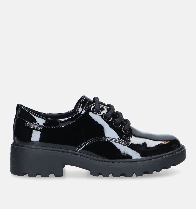 Geox Casey Chaussures à lacets en Noir pour filles (330112) - pour semelles orthopédiques