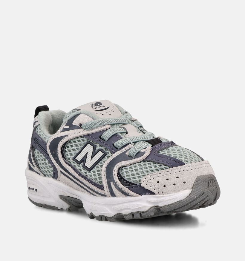 New Balance 530 Baskets basses en Gris pour gar&ccedil;ons (374096) - pour semelles orthop&eacute;diques