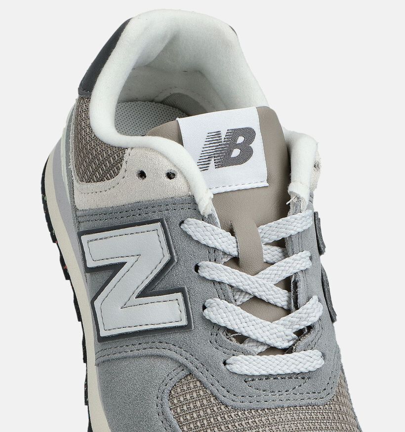 New Balance Zwarte/Grijze Sneakers New Balance Grijze Sneakers voor jongens, meisjes (358672) - geschikt voor steunzolen