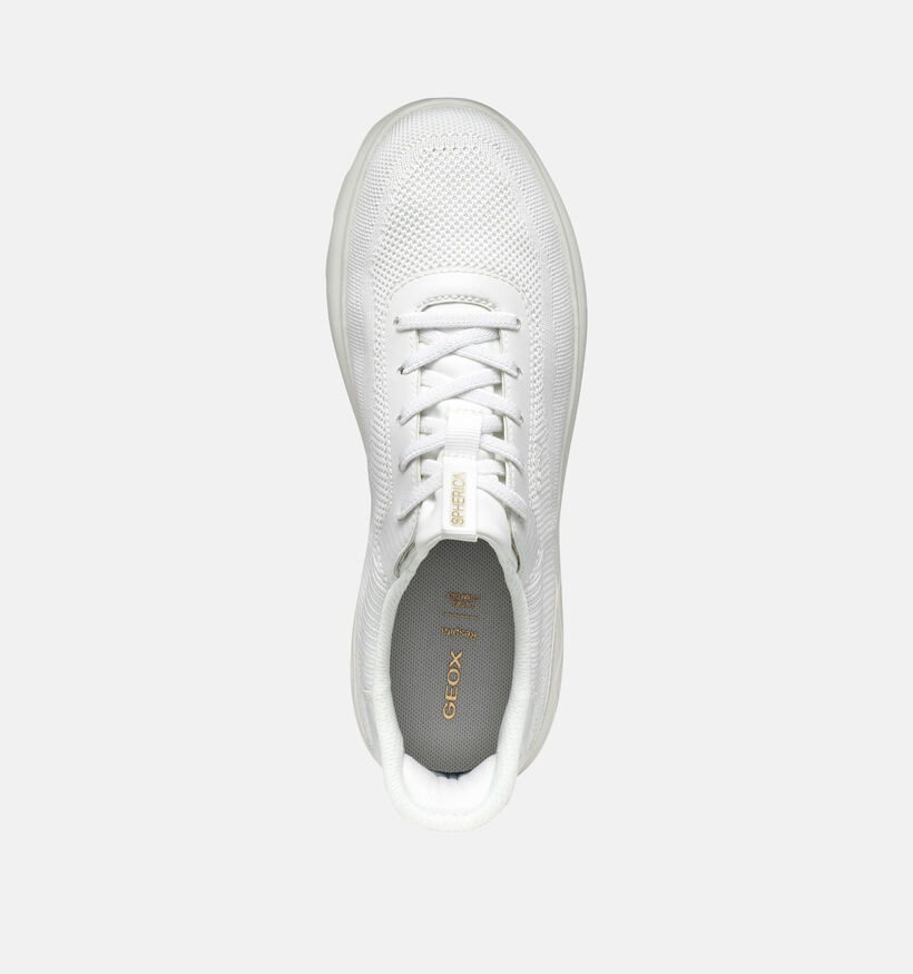 Geox Spherica Baskets en Blanc pour femmes (353761) - pour semelles orthopédiques