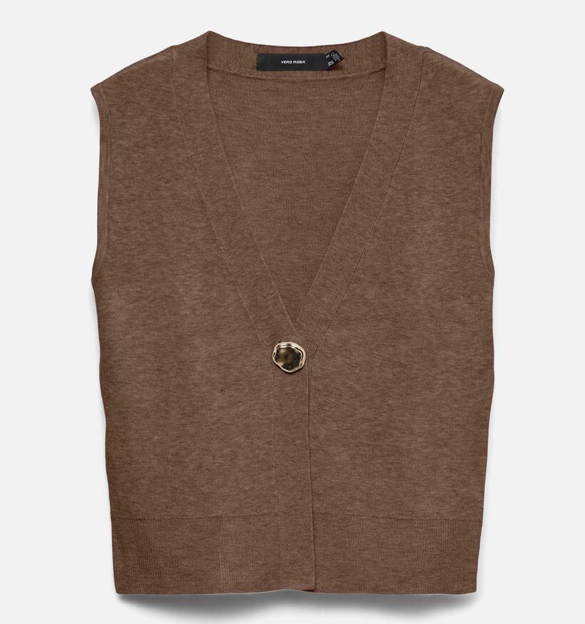 Vero Moda Agueda Gilet en Marron pour femmes (377564)