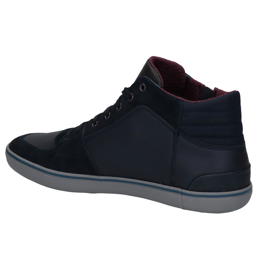 Geox Elver Chaussures hautes en Bleu en cuir (279589)