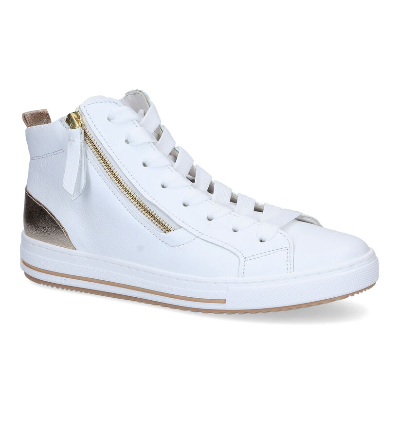 Gabor OptiFit Witte Hoge Sneakers voor dames (306119) - geschikt voor steunzolen