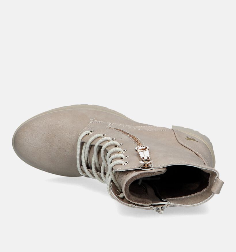 Mustang Boots à lacets en Nude pour femmes (331732)
