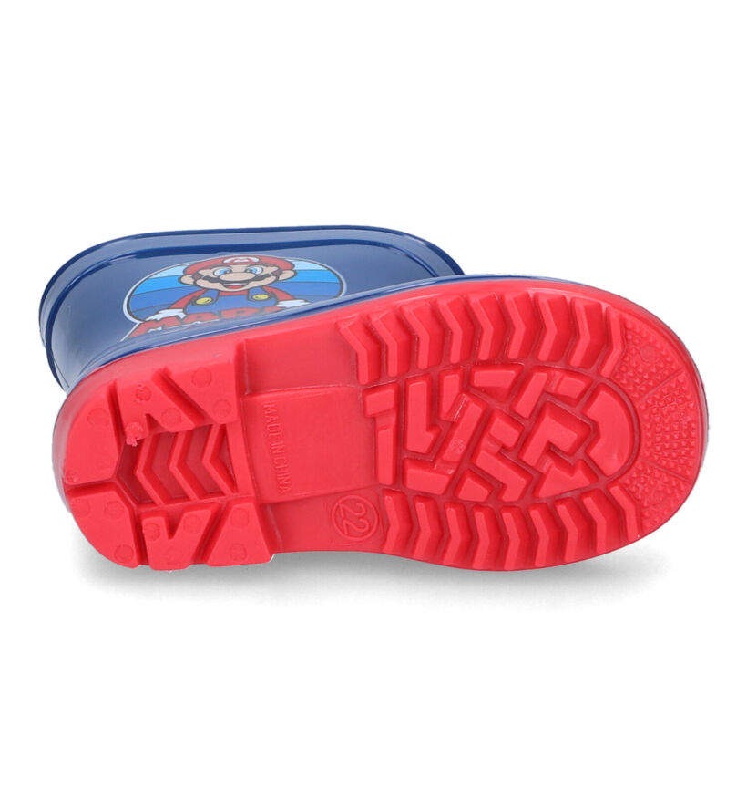 Super Mario Bottes de pluie en Bleu en synthétique (313818)
