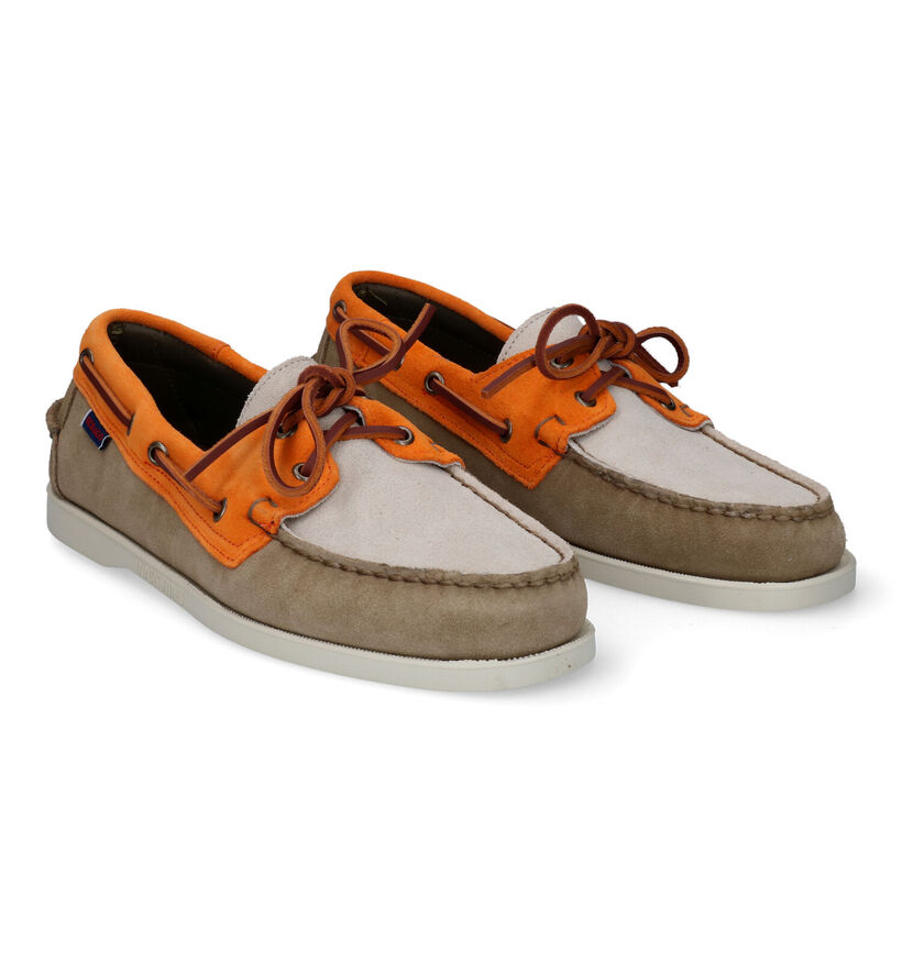 Sebago Dockside Portland Flesh Out Kaki Bootschoenen voor heren (336839)