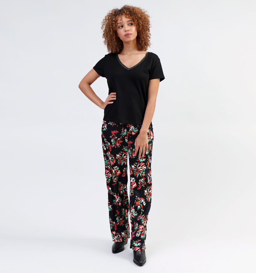 Vero Moda Cana HW Pantalon palazzo en Noir pour femmes (330876)