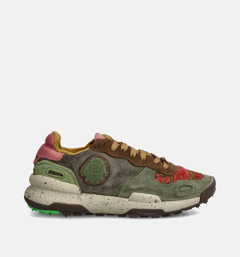Satorisan Chacrona Premium Groen/Rode Sneakers voor dames (361789) - geschikt voor steunzolen