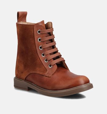 Milo & Mila Hoge schoenen Cognac
