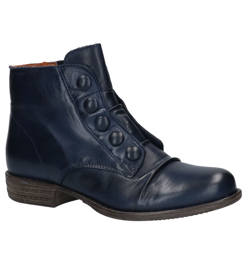 Miz Mooz Donkerblauwe Boots in leer (262695)