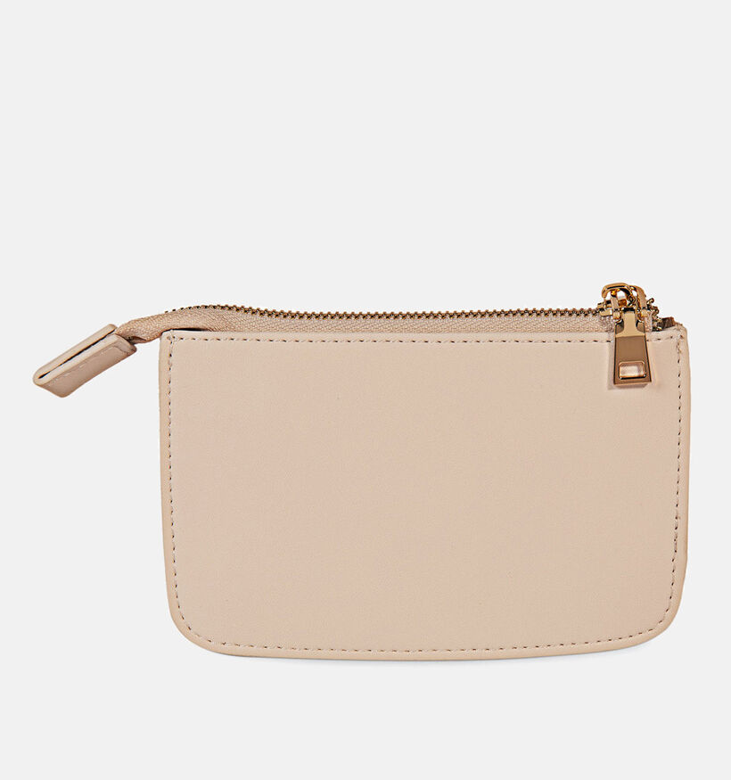 Laurent David Celine Porte-monnaie zippé en Beige pour femmes (358031)