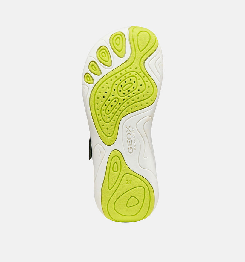 Geox Baskets basses en Vert kaki pour gar&ccedil;ons (368458) - pour semelles orthop&eacute;diques