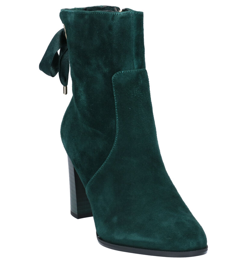 Tamaris Bottes basses en Vert foncé en daim (257072)