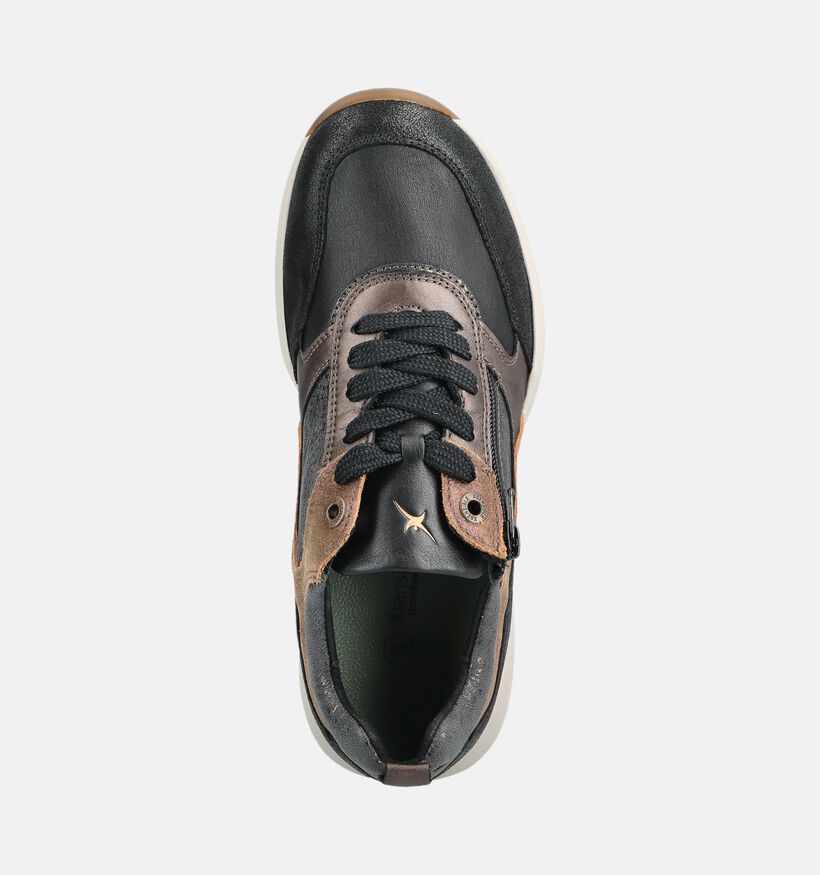 Xsensible Stretchwalker Zwarte Sneakers voor dames (379002) - geschikt voor steunzolen