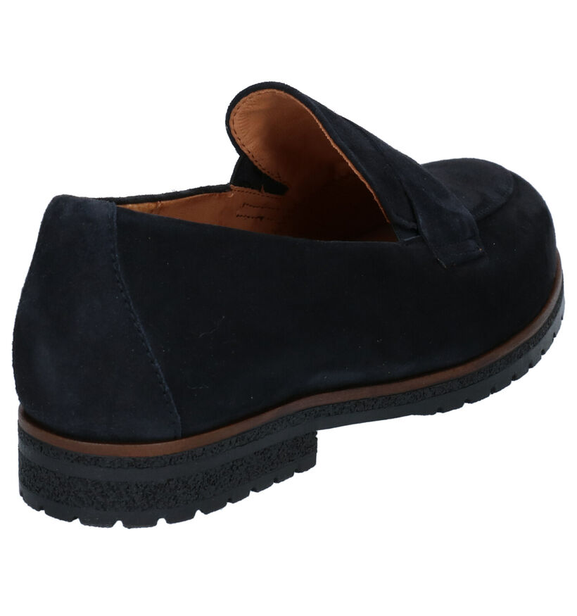 Gabor Easy Walking Blauwe Loafers in daim (283895)
