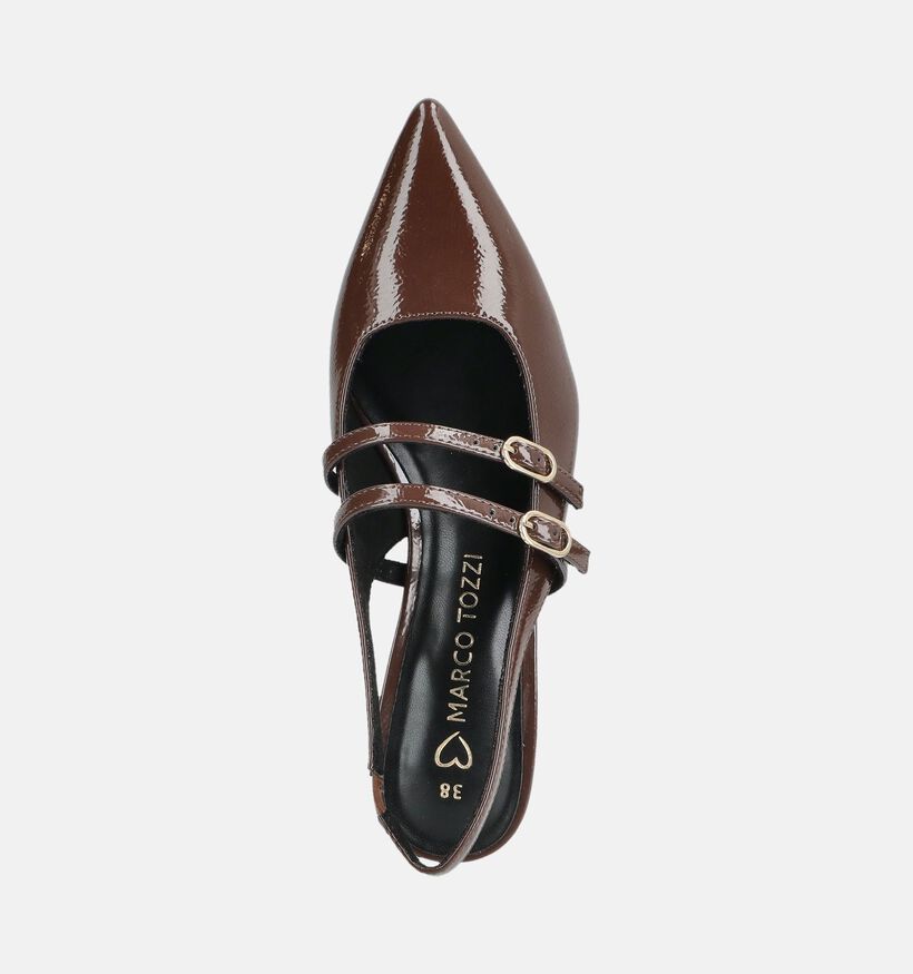 Marco Tozzi Donkerbuine Kitten Heels voor dames (376576)
